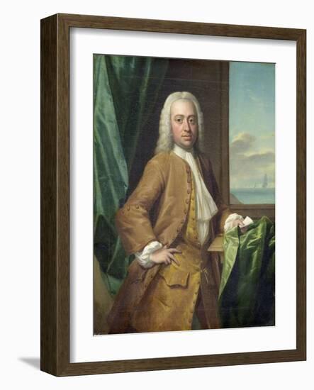 Portrait of Isaac Parker, Merchant from Middelburg-Philip van Dijk-Framed Art Print