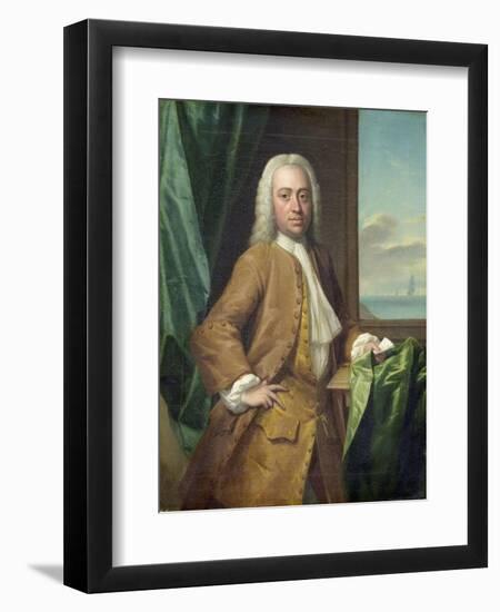 Portrait of Isaac Parker, Merchant from Middelburg-Philip van Dijk-Framed Art Print