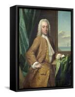 Portrait of Isaac Parker, Merchant from Middelburg-Philip van Dijk-Framed Stretched Canvas