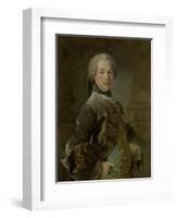 Portrait of Isaac Van Rijneveld-Louis Tocque-Framed Art Print