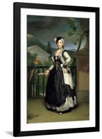 Portrait of Isabel Parreno Arce Ruiz De Alarcon Y Valdés, Marchioness of Llano-Anton Raphael Mengs-Framed Premium Giclee Print