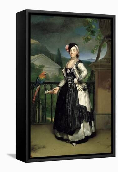 Portrait of Isabel Parreno Arce Ruiz De Alarcon Y Valdés, Marchioness of Llano-Anton Raphael Mengs-Framed Stretched Canvas