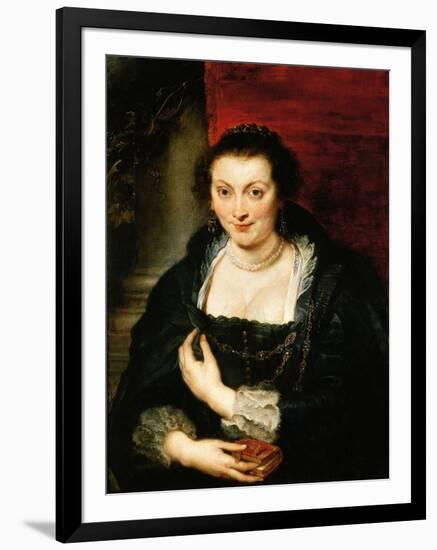 Portrait of Isabella Brandt, C. 1625-Peter Paul Rubens-Framed Giclee Print