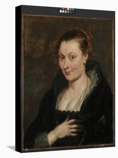 Portrait of Isabella Brant, C.1620-25 (Oil on Wood)-Peter Paul Rubens-Stretched Canvas
