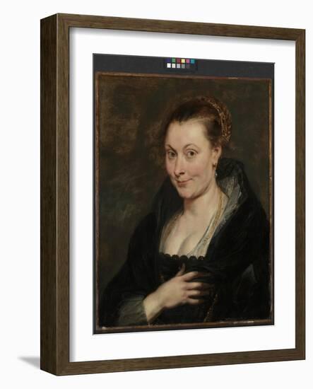 Portrait of Isabella Brant, C.1620-25 (Oil on Wood)-Peter Paul Rubens-Framed Giclee Print