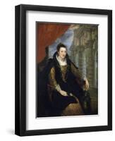 Portrait of Isabella Brant-Sir Anthony Van Dyck-Framed Giclee Print