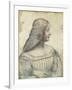 Portrait of Isabella D'Este (1474-1539)-Leonardo da Vinci-Framed Giclee Print