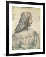 Portrait of Isabella D'Este (1474-1539)-Leonardo da Vinci-Framed Giclee Print