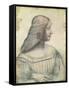 Portrait of Isabella D'Este (1474-1539)-Leonardo da Vinci-Framed Stretched Canvas