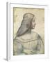 Portrait of Isabella D'Este (1474-1539)-Leonardo da Vinci-Framed Giclee Print