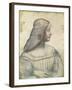 Portrait of Isabella D'Este (1474-1539)-Leonardo da Vinci-Framed Giclee Print