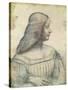 Portrait of Isabella D'Este (1474-1539)-Leonardo da Vinci-Stretched Canvas