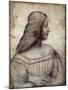 Portrait of Isabella D'este by Leonardo Da Vinci-null-Mounted Giclee Print