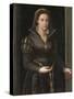 Portrait of Isabella de' Medici , c.1550-1565.-Italian School-Stretched Canvas