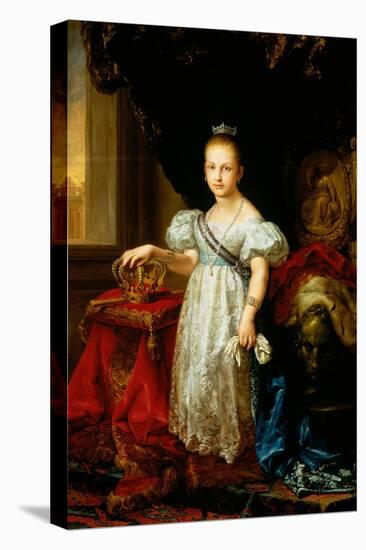 Portrait of Isabella II-Vicente Lopez y Portana-Stretched Canvas