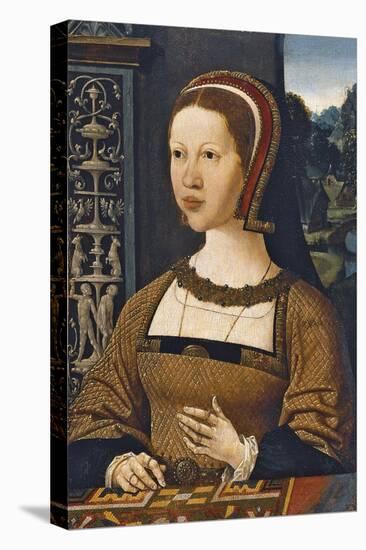 Portrait of Isabella of Austria, Queen of Denmark, Ca 1524-Jacob Cornelisz van Oostsanen-Stretched Canvas