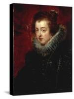 Portrait of Isabella of Bourbon, Queen of Spain-Peter Paul Rubens-Stretched Canvas