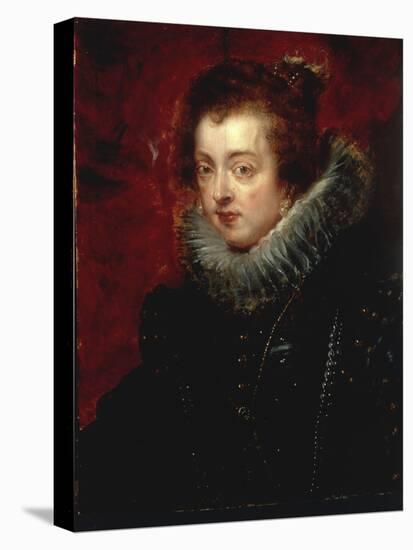 Portrait of Isabella of Bourbon, Queen of Spain-Peter Paul Rubens-Stretched Canvas