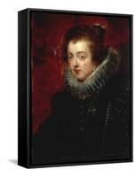 Portrait of Isabella of Bourbon, Queen of Spain-Peter Paul Rubens-Framed Stretched Canvas