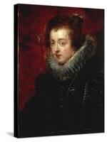 Portrait of Isabella of Bourbon, Queen of Spain-Peter Paul Rubens-Stretched Canvas