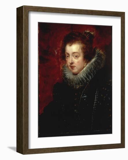 Portrait of Isabella of Bourbon, Queen of Spain-Peter Paul Rubens-Framed Giclee Print