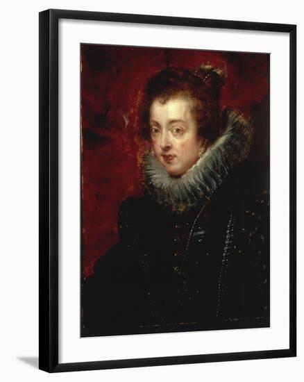 Portrait of Isabella of Bourbon, Queen of Spain-Peter Paul Rubens-Framed Giclee Print