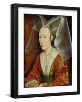 Portrait of Isabella of Portugal, Wife of Philip III Duke of Burgundy (1397-147), Ca 1450-1475-Rogier van der Weyden-Framed Giclee Print