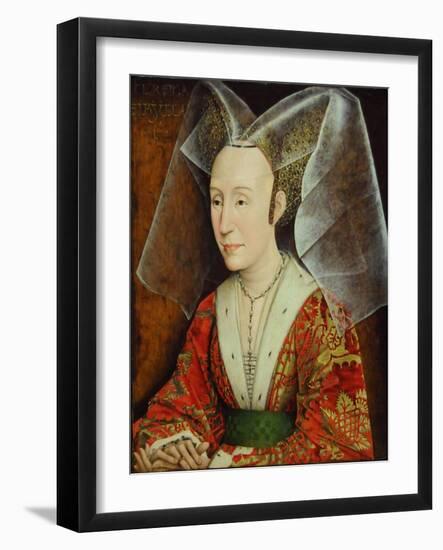 Portrait of Isabella of Portugal, Wife of Philip III Duke of Burgundy (1397-147), Ca 1450-1475-Rogier van der Weyden-Framed Giclee Print