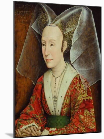 Portrait of Isabella of Portugal, Wife of Philip III Duke of Burgundy (1397-147), Ca 1450-1475-Rogier van der Weyden-Mounted Giclee Print