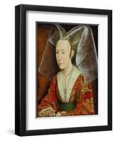 Portrait of Isabella of Portugal, Wife of Philip III Duke of Burgundy (1397-147), Ca 1450-1475-Rogier van der Weyden-Framed Giclee Print