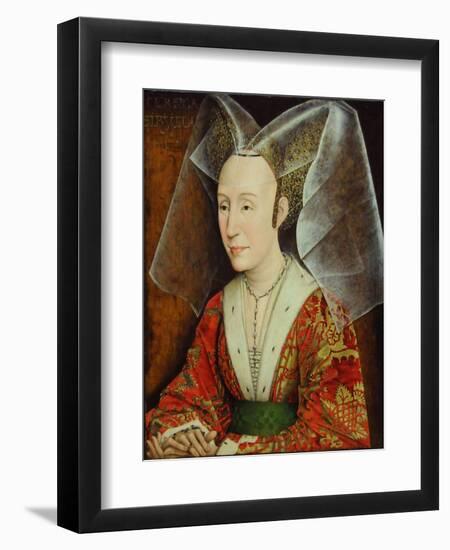 Portrait of Isabella of Portugal, Wife of Philip III Duke of Burgundy (1397-147), Ca 1450-1475-Rogier van der Weyden-Framed Giclee Print