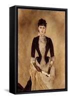 Portrait of Isabella Reisser, 1885-Anton Romako-Framed Stretched Canvas