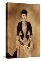 Portrait of Isabella Reisser, 1885-Anton Romako-Stretched Canvas