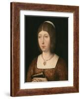 Portrait of Isabella 'The Catholic', Queen of Castile, c.1490-Flemish School-Framed Giclee Print