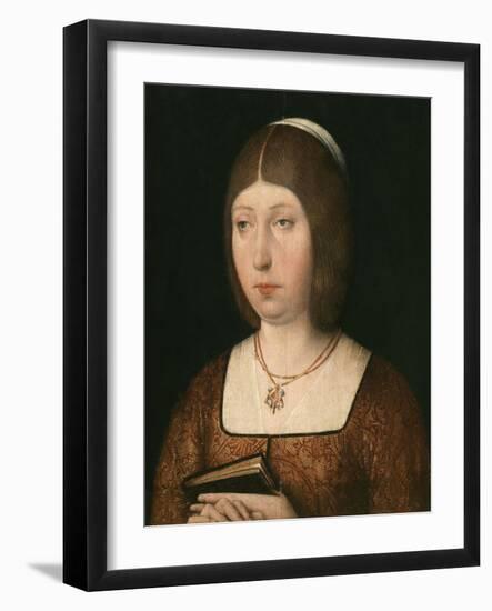 Portrait of Isabella 'The Catholic', Queen of Castile, c.1490-Flemish School-Framed Giclee Print