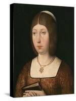 Portrait of Isabella 'The Catholic', Queen of Castile, c.1490-Flemish School-Stretched Canvas