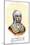 Portrait of Isabelle Iere the Catholic. Isabella Iere of Castile, Queen of Spain (1451-1504), with-null-Mounted Giclee Print