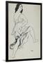 Portrait of Isadora Duncan Dancing (Brush and Indian Ink over Traces of Graphite-Leon Bakst-Framed Giclee Print