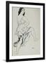 Portrait of Isadora Duncan Dancing (Brush and Indian Ink over Traces of Graphite-Leon Bakst-Framed Giclee Print