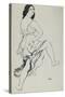 Portrait of Isadora Duncan Dancing (Brush and Indian Ink over Traces of Graphite-Leon Bakst-Stretched Canvas