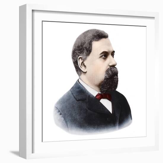 Portrait of Italian astronomer Giovanni Schiaparelli (1835-1910)-French Photographer-Framed Giclee Print