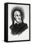 Portrait of Italian Poet and Librettist Lorenzo Da Ponte, Pseudonym of Emanuele Conegliano-null-Framed Stretched Canvas