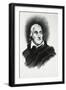 Portrait of Italian Poet and Librettist Lorenzo Da Ponte, Pseudonym of Emanuele Conegliano-null-Framed Giclee Print