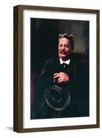 Portrait of Italian Poet and University Professor of Literature Giovanni Pascoli-null-Framed Giclee Print