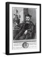 Portrait of Italian Writer, Giovanni Di Bernardo Rucellai-Giacomo Porchera-Framed Giclee Print