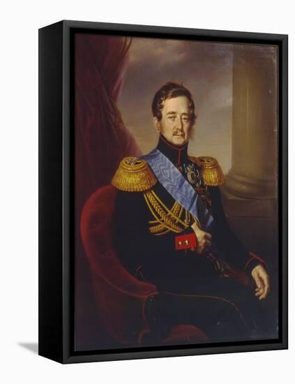 Portrait of Ivan Fyodorovich Paskevich, Count of Erivan, Viceroy of the Kingdom of Poland, 1845-Jan Ksawery Kaniewski-Framed Stretched Canvas