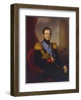 Portrait of Ivan Fyodorovich Paskevich, Count of Erivan, Viceroy of the Kingdom of Poland, 1845-Jan Ksawery Kaniewski-Framed Giclee Print