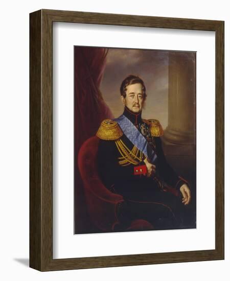 Portrait of Ivan Fyodorovich Paskevich, Count of Erivan, Viceroy of the Kingdom of Poland, 1845-Jan Ksawery Kaniewski-Framed Giclee Print