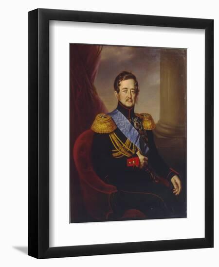 Portrait of Ivan Fyodorovich Paskevich, Count of Erivan, Viceroy of the Kingdom of Poland, 1845-Jan Ksawery Kaniewski-Framed Giclee Print