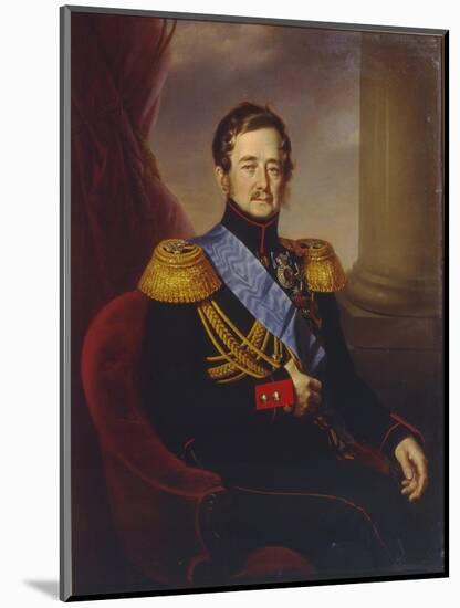 Portrait of Ivan Fyodorovich Paskevich, Count of Erivan, Viceroy of the Kingdom of Poland, 1845-Jan Ksawery Kaniewski-Mounted Giclee Print